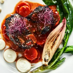 Rinderbäckchen in Portweinsoße