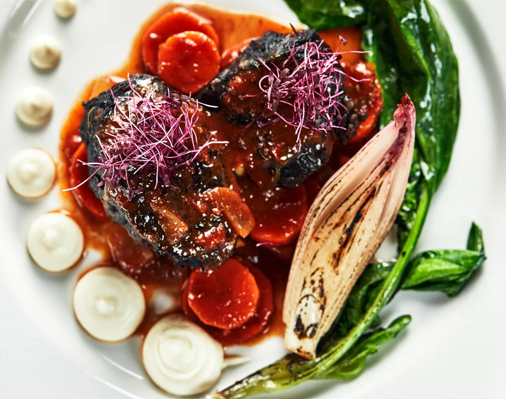 Rinderbäckchen in Portweinsoße