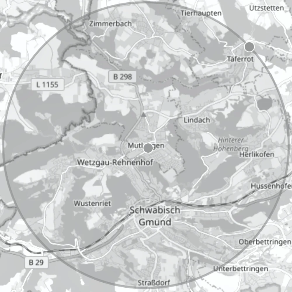 Mutlangen 5 km Umkreis